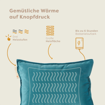 Pleafs Heizkissen Plush 45x60cm Wedgewood, 1 Stk